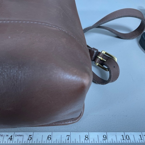 COACH Vintage Day Pack Bag Backpack Mahogany Brown 9960 Flap Turn Lock Purse main image 14